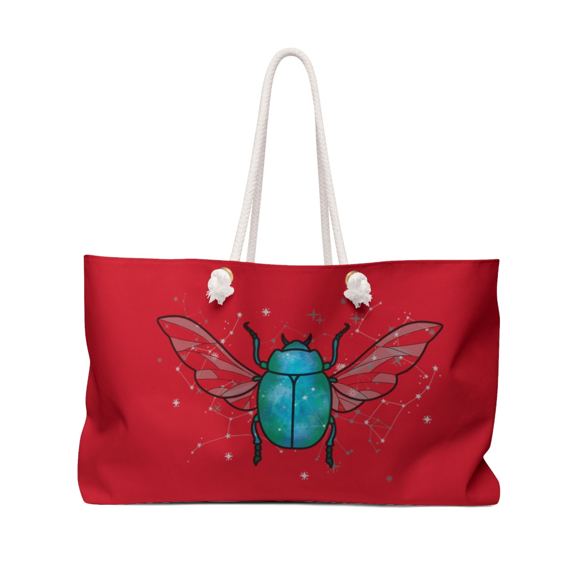 Weekender Bag Beetle in Dark Red