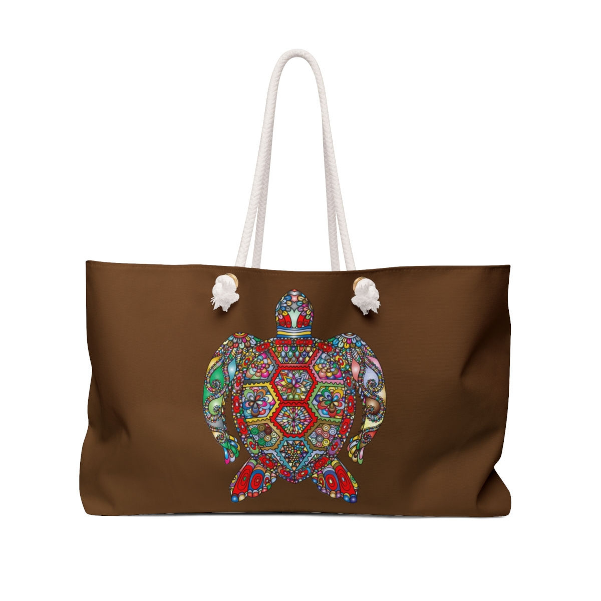 Weekender Bag Sea Turtle in Brown