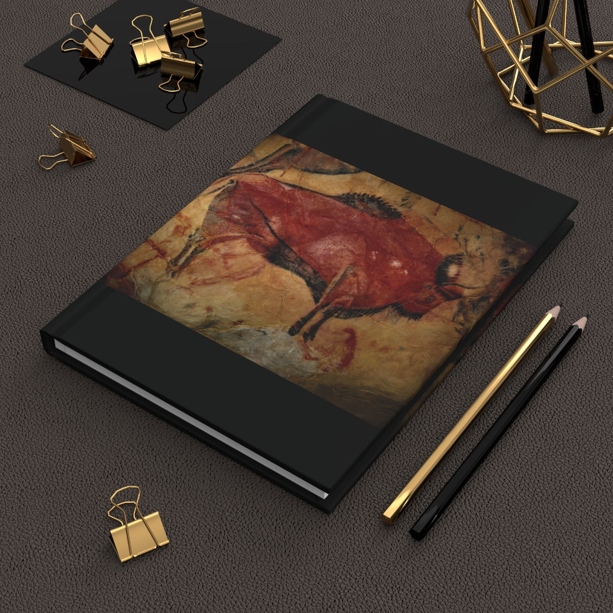 Hardcover Journal Matte Painted Bison