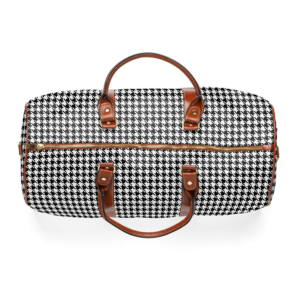 Thumbnail: Waterproof Houndstooth Bag 