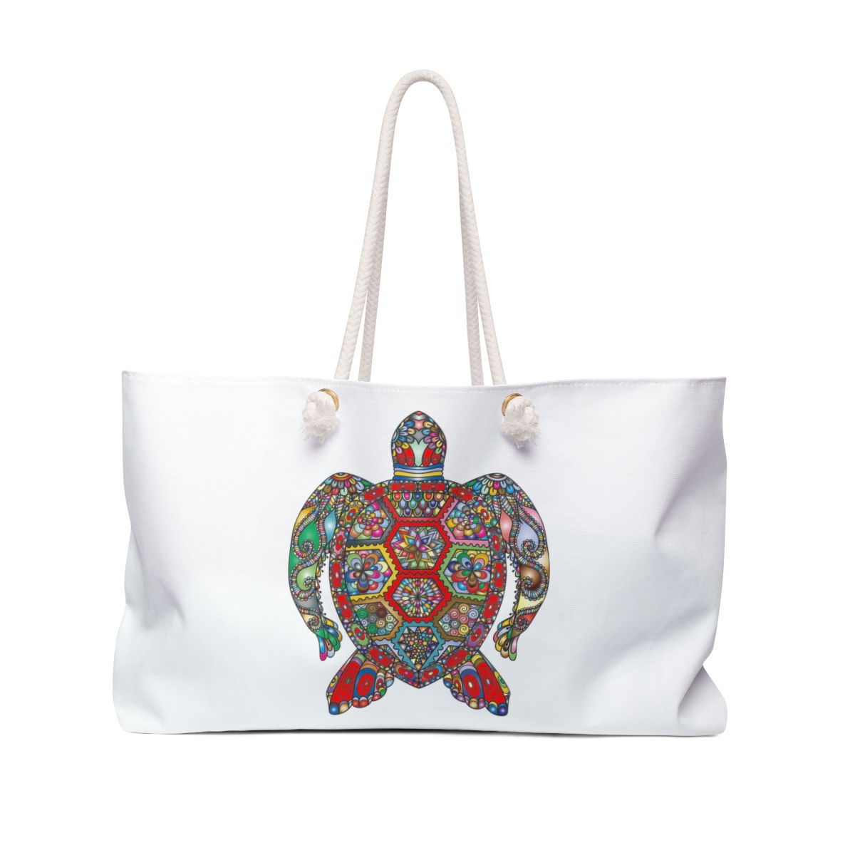 Weekender Bag Sea Turtle in White
