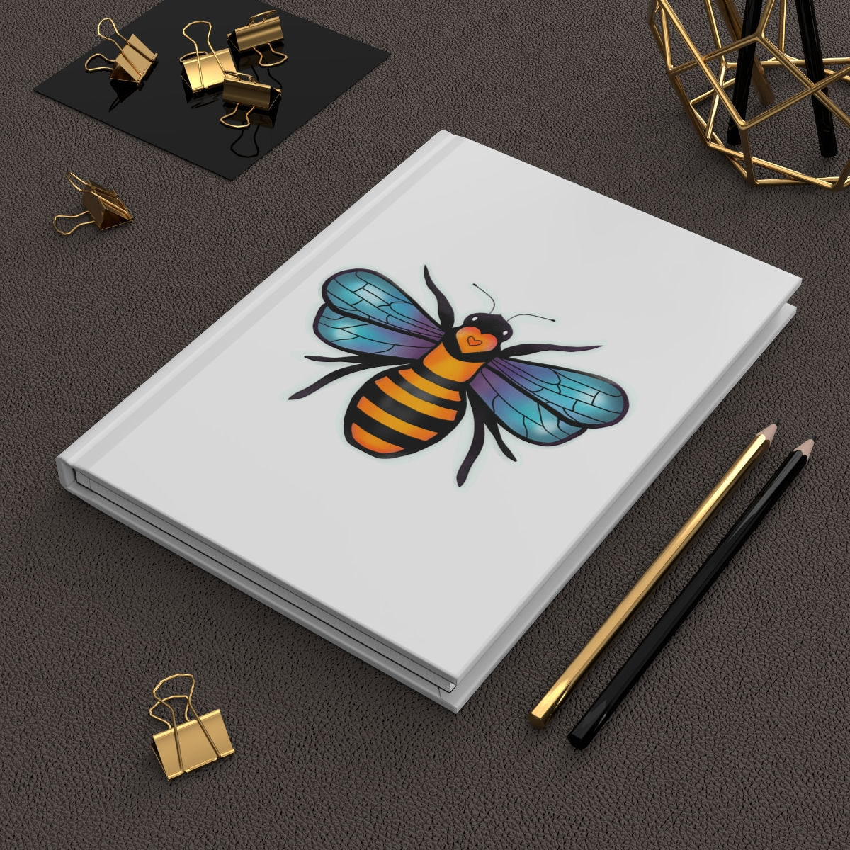 Hardcover Journal Matte Bee in Love Book