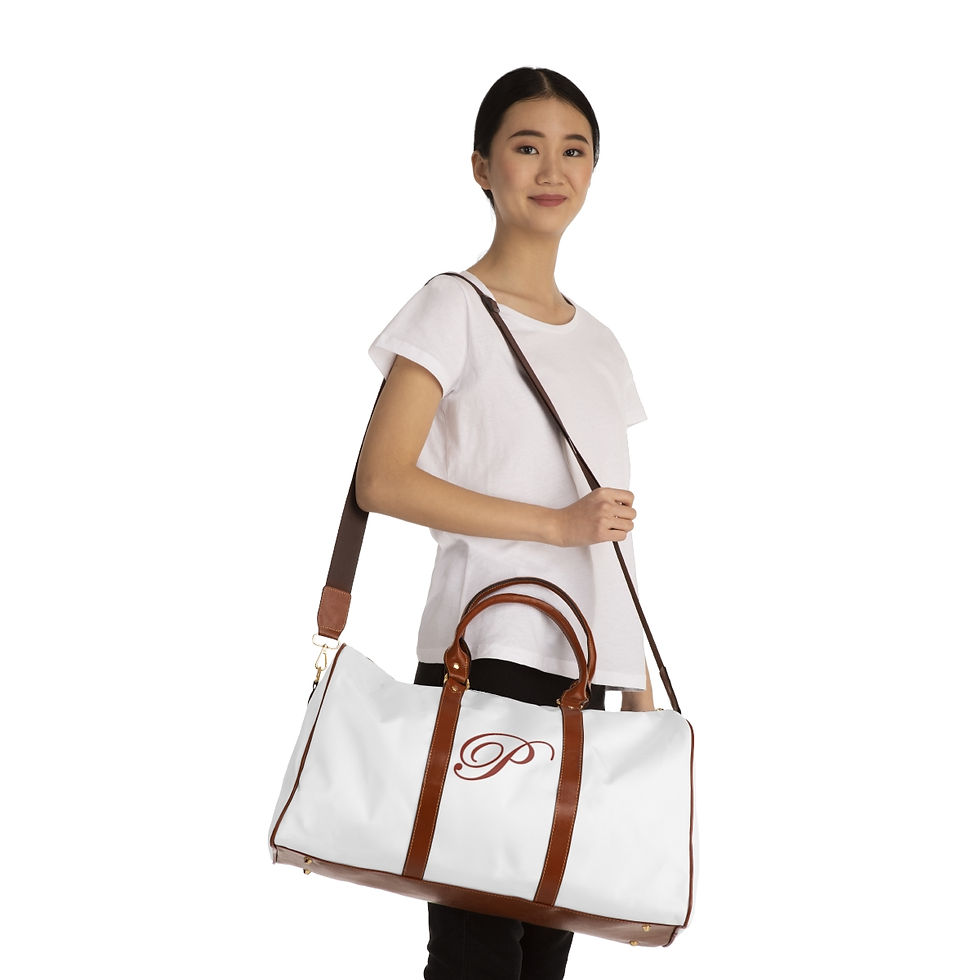 Thumbnail: Waterproof P Initial Bag in White