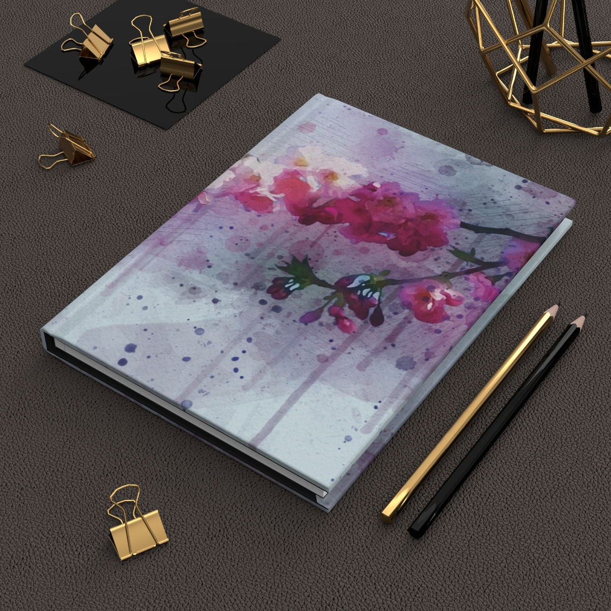 Hardcover Journal Matte Cherry Blossom Branch