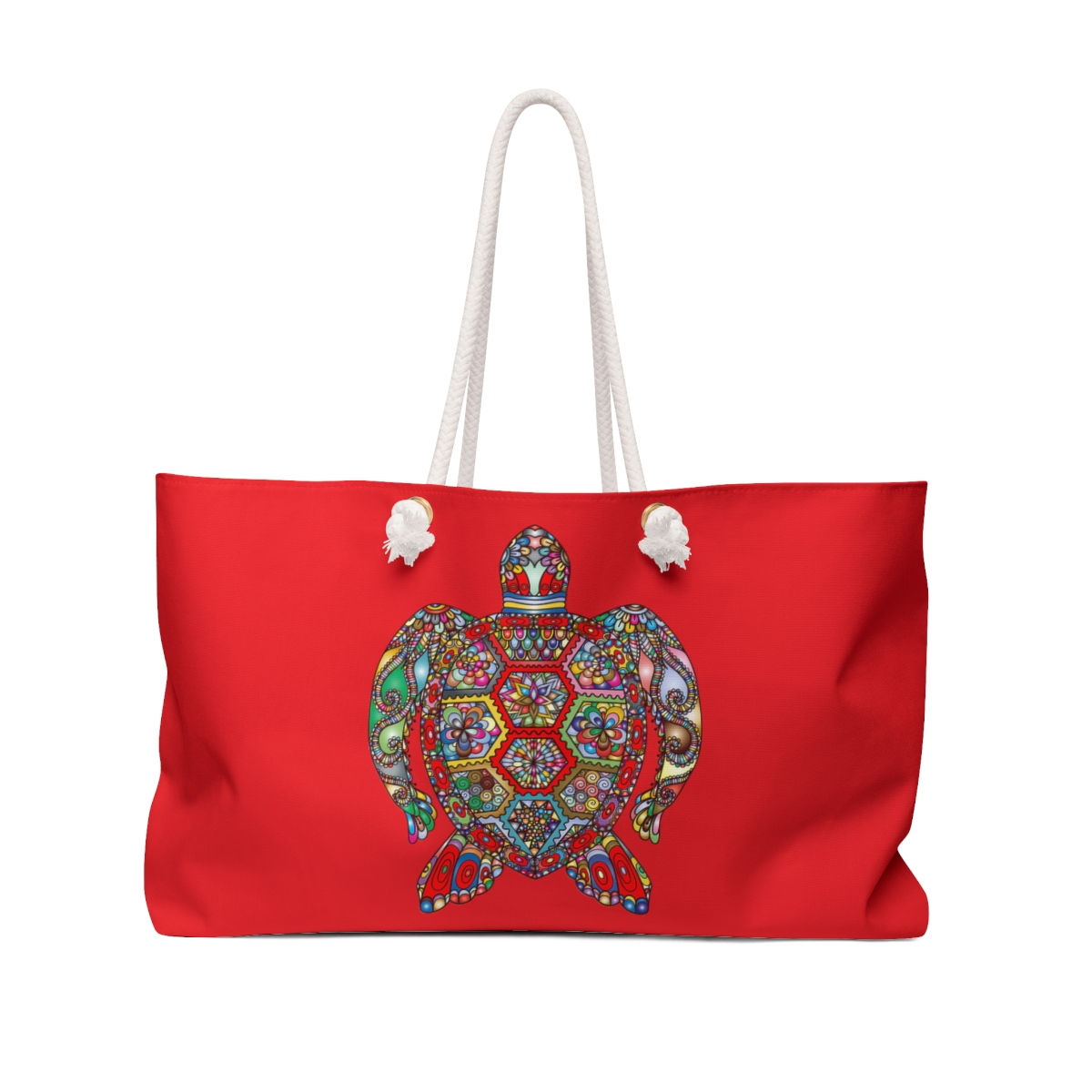 Weekender Bag Sea Turtle in Red