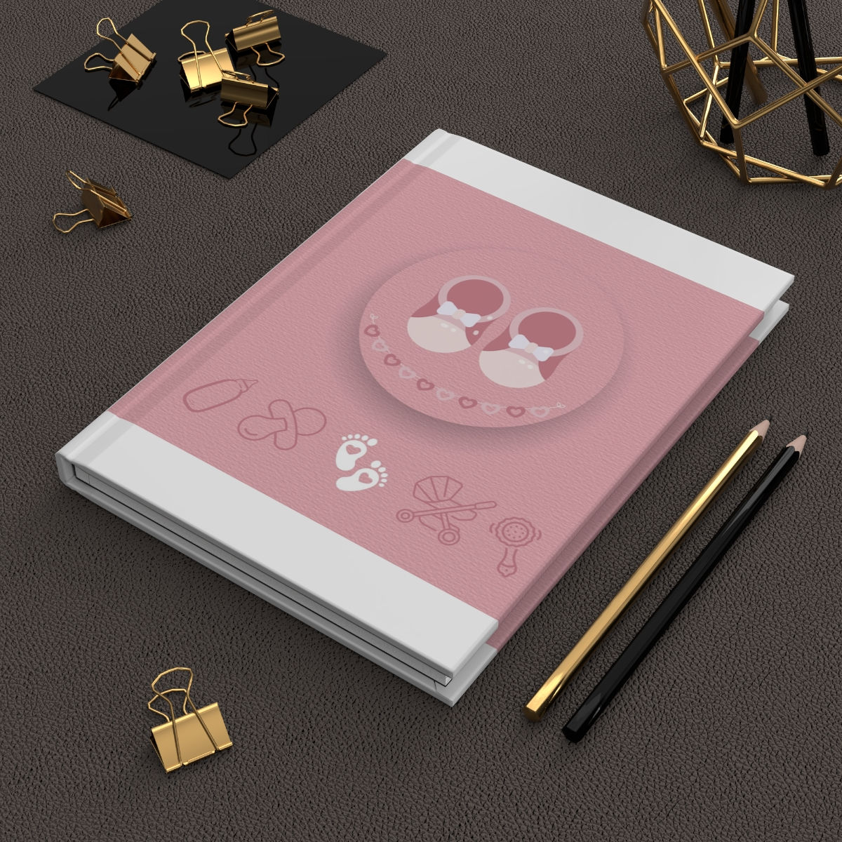 Hardcover Journal Matte Baby Book