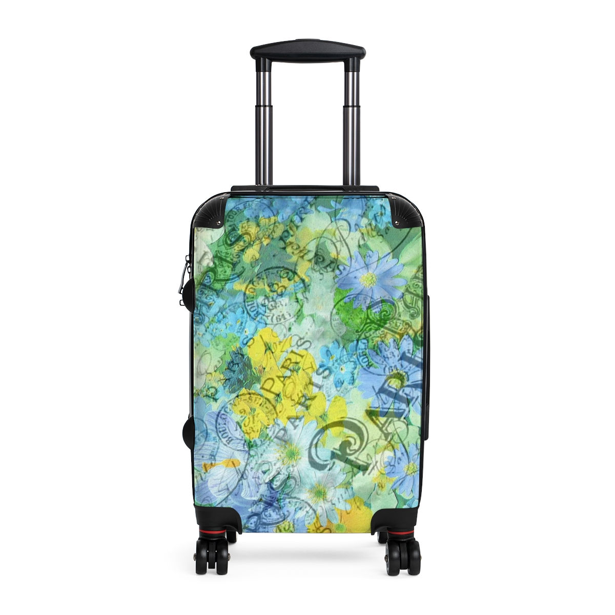 Suitcase Paris in Blue & Yellow