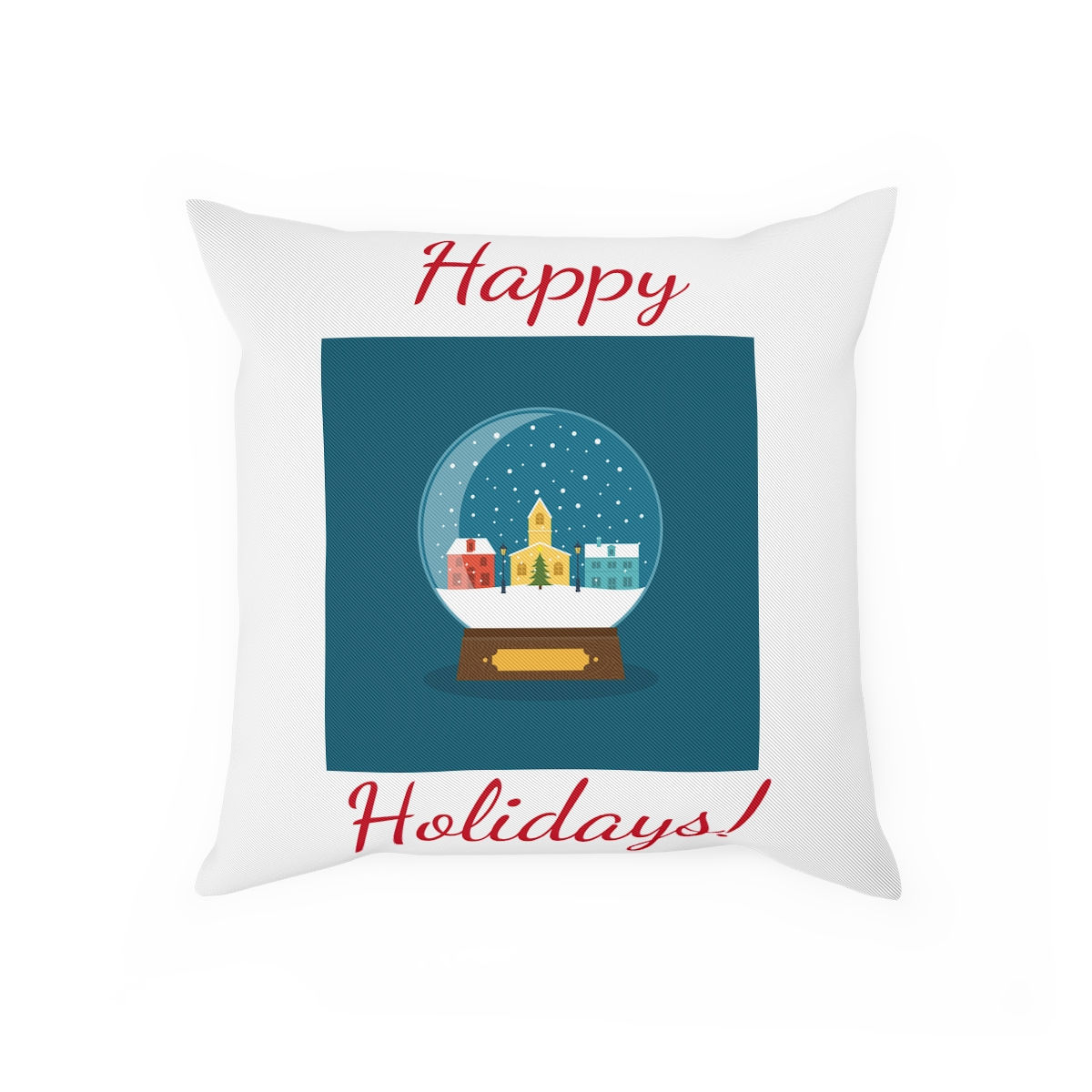 Happy Holiday Globe Cushion