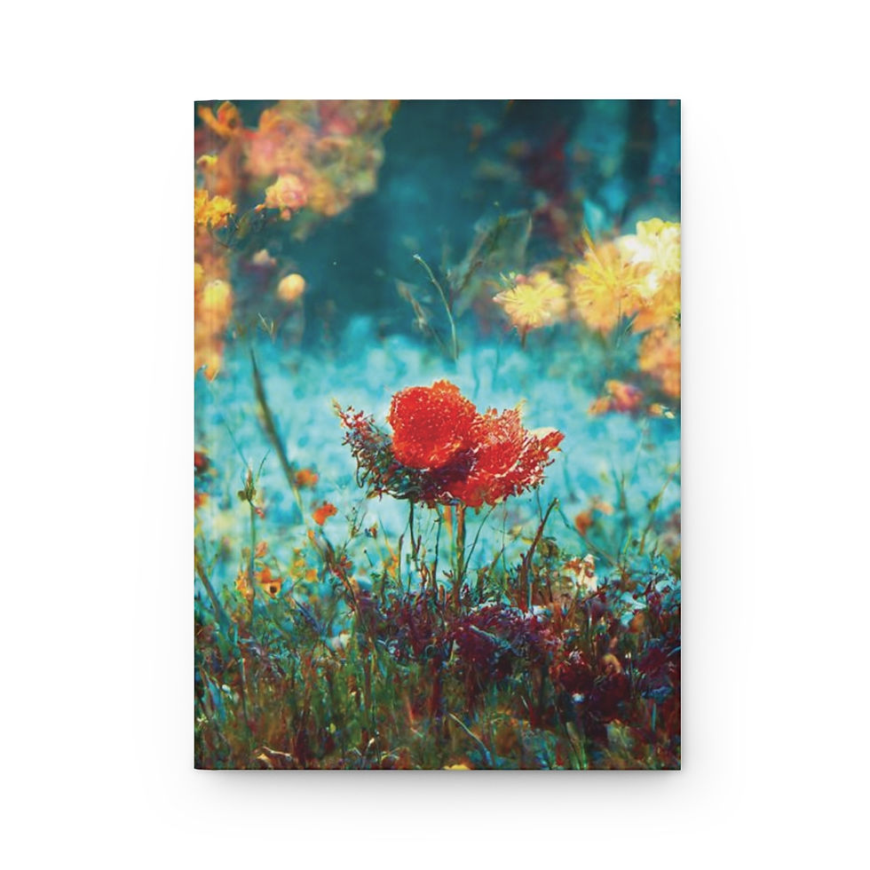 Thumbnail: Hardcover Journal Matte Underwater Flower