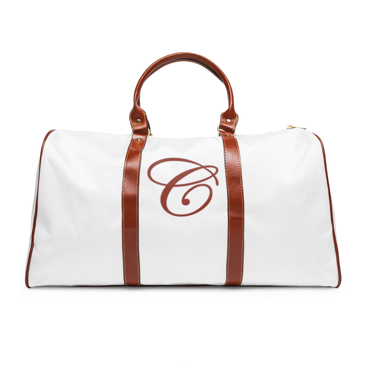Waterproof C Initial Bag in White
