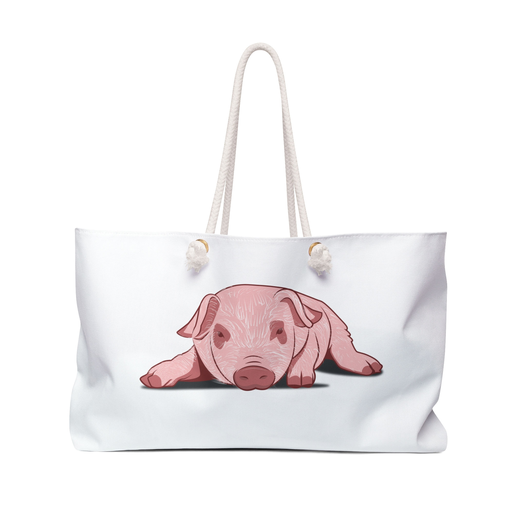 Weekender Bag Piglet in White