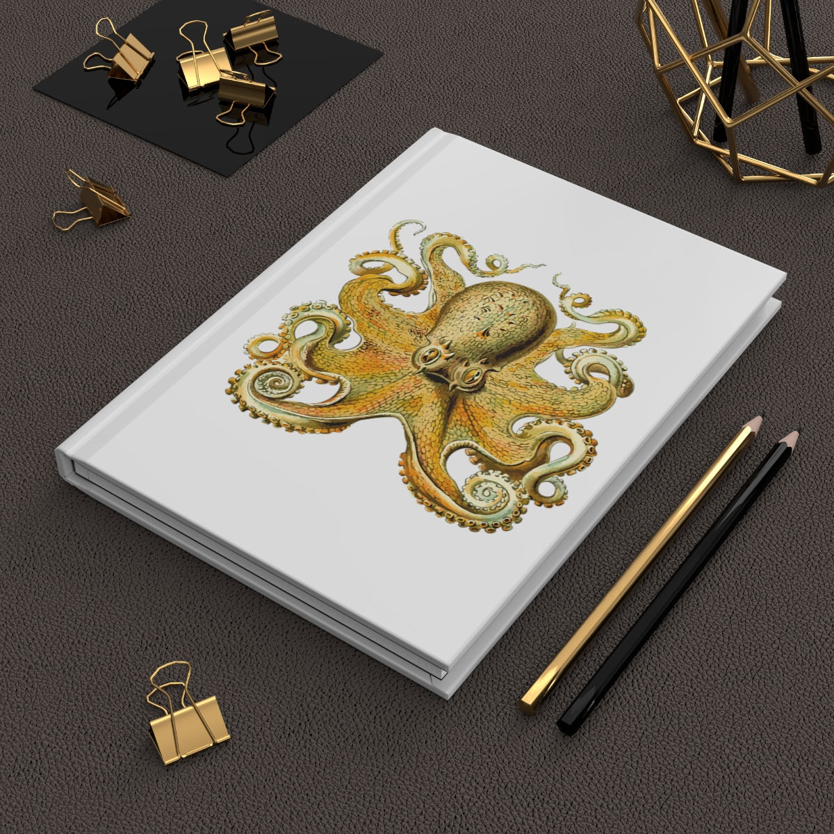 Hardcover Journal Matte Octopus