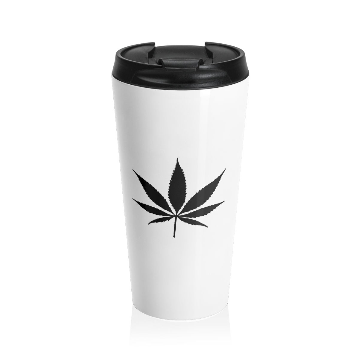 Stainless Steel Travel Mug - Cannabis