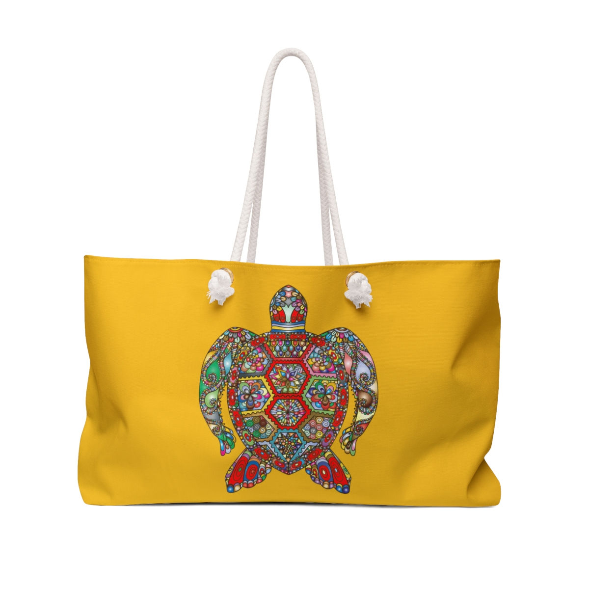 Weekender Bag Sea Turtle in Yellow