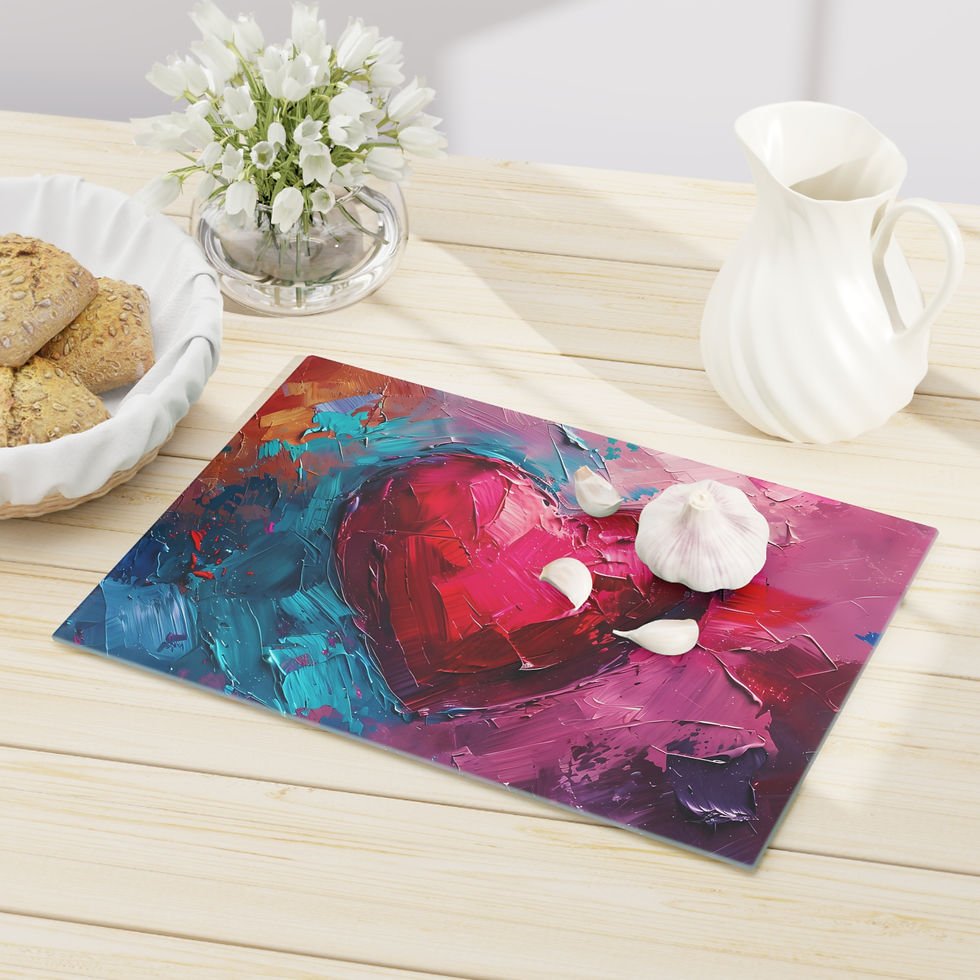 Thumbnail: Painted Heart Cutting Board