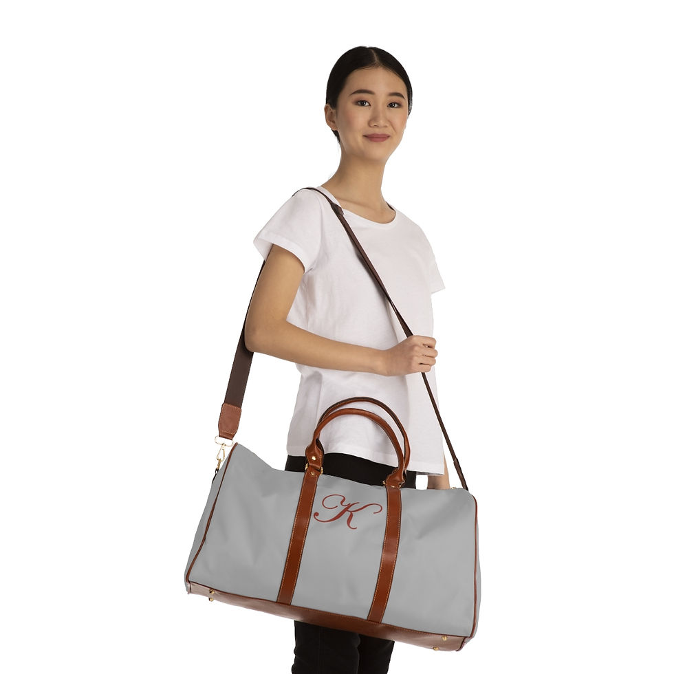 Thumbnail: Waterproof K Initial Bag in Light Grey