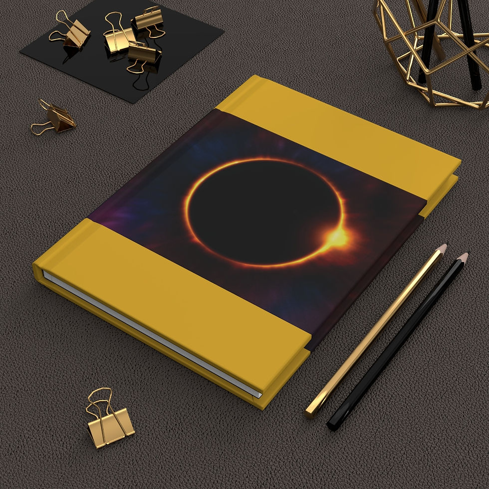 Hardcover Journal Matte Eclipse in Yellow