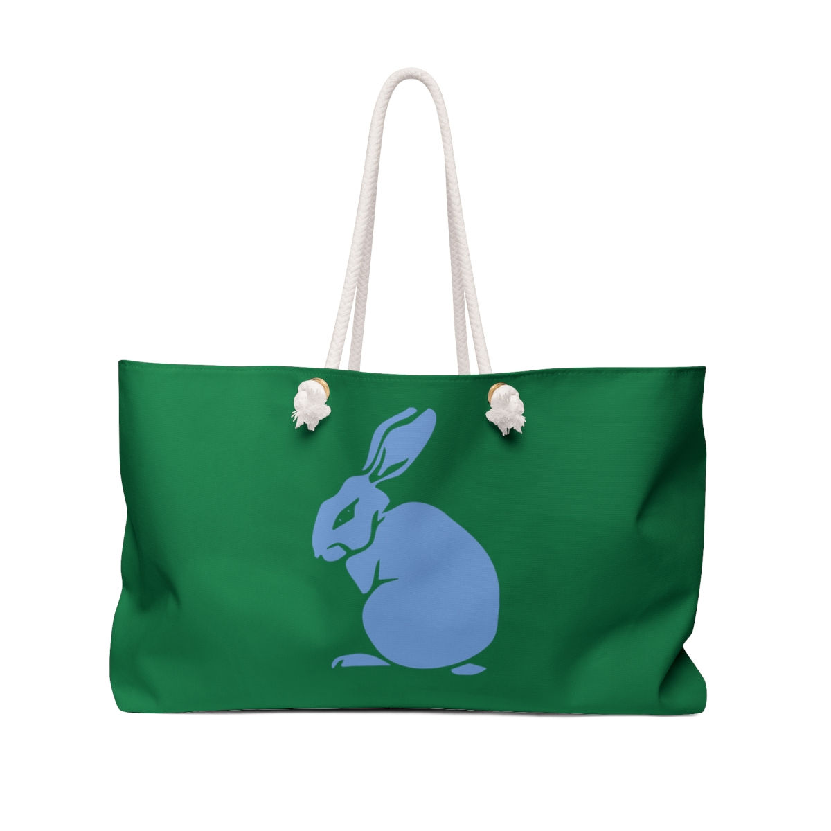 Weekender Bag in My Blue Bunny in Dark Green