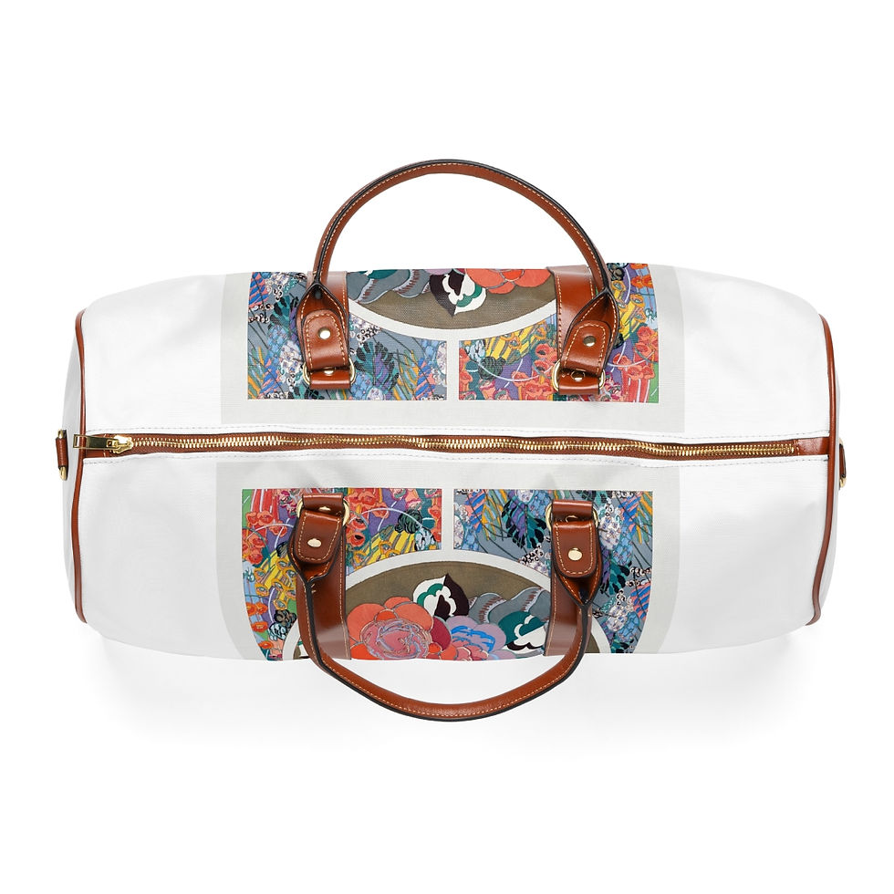 Thumbnail: Waterproof Flower Art Deco Bag 