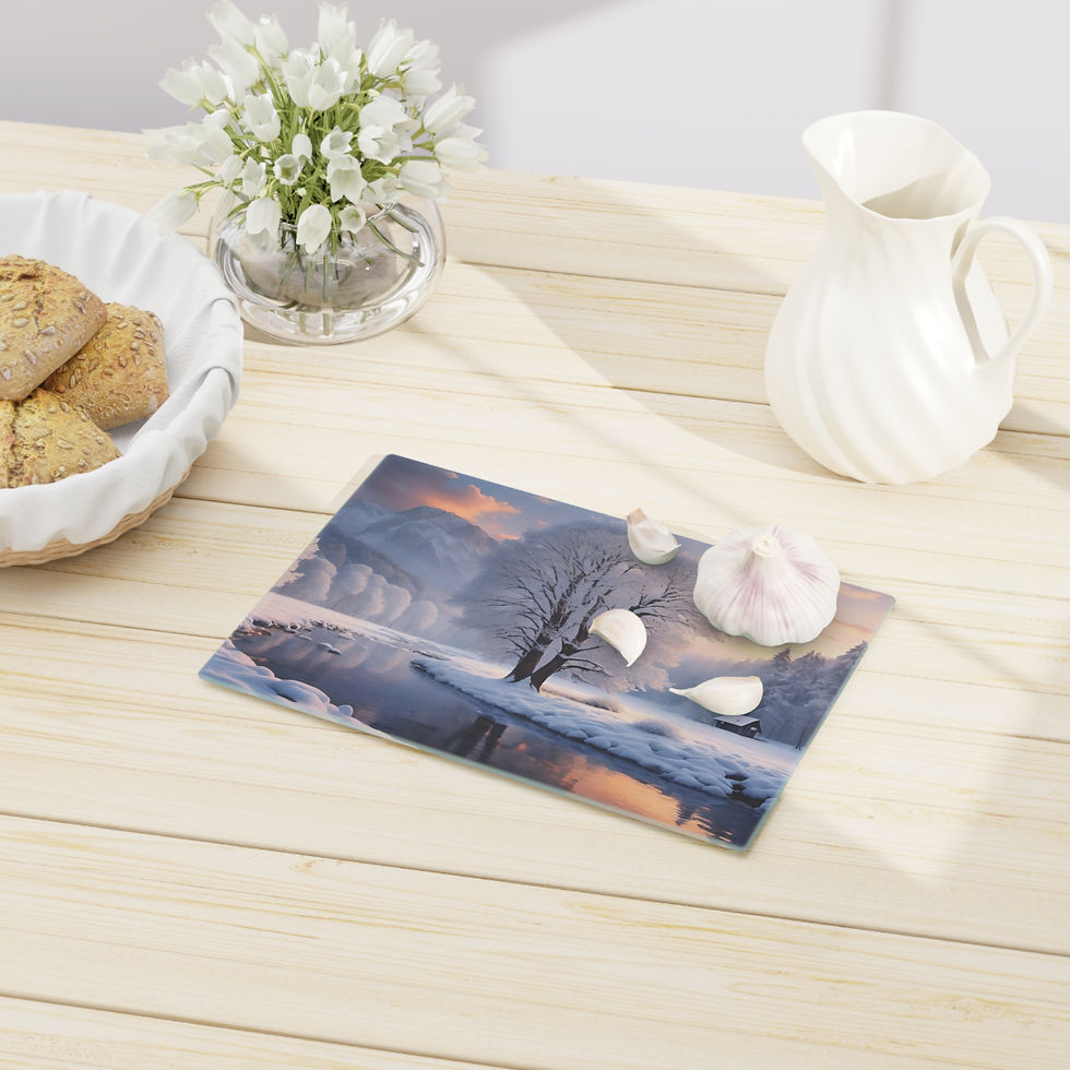 Thumbnail: Winter Cabin Cutting Board