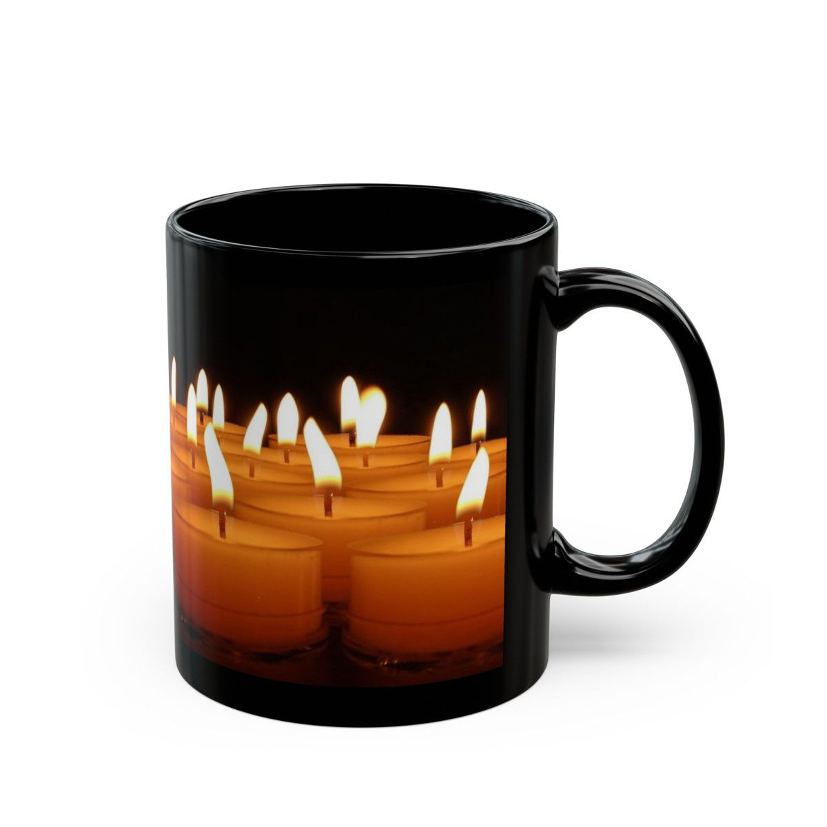 11oz Black Mug Tea Lights #2