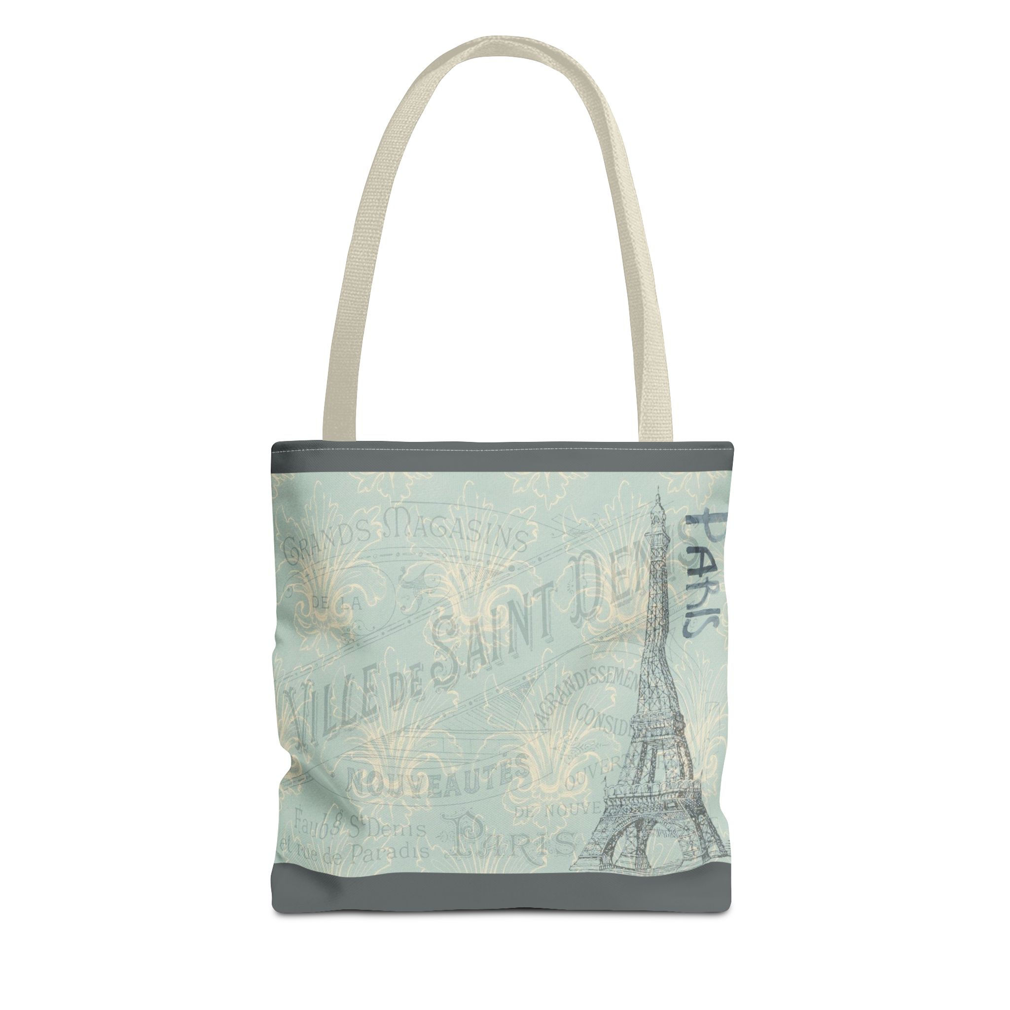 Tote Bag Ville De Saint Denis Paris in Gray