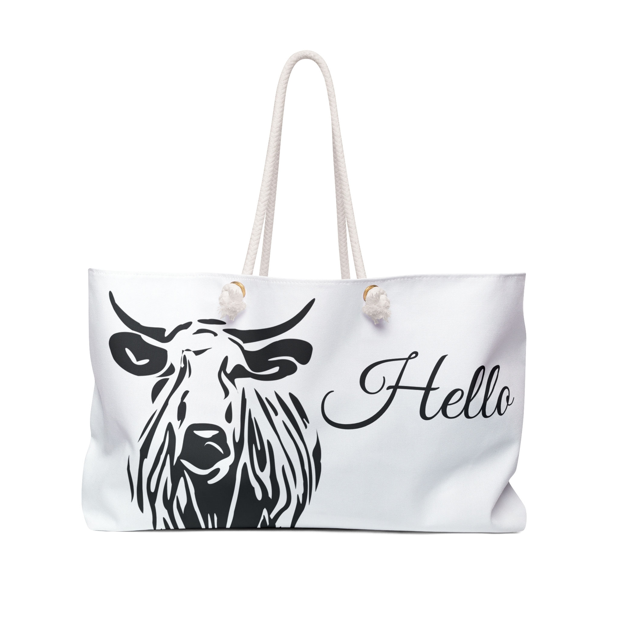 Weekender Bag No Bull in White