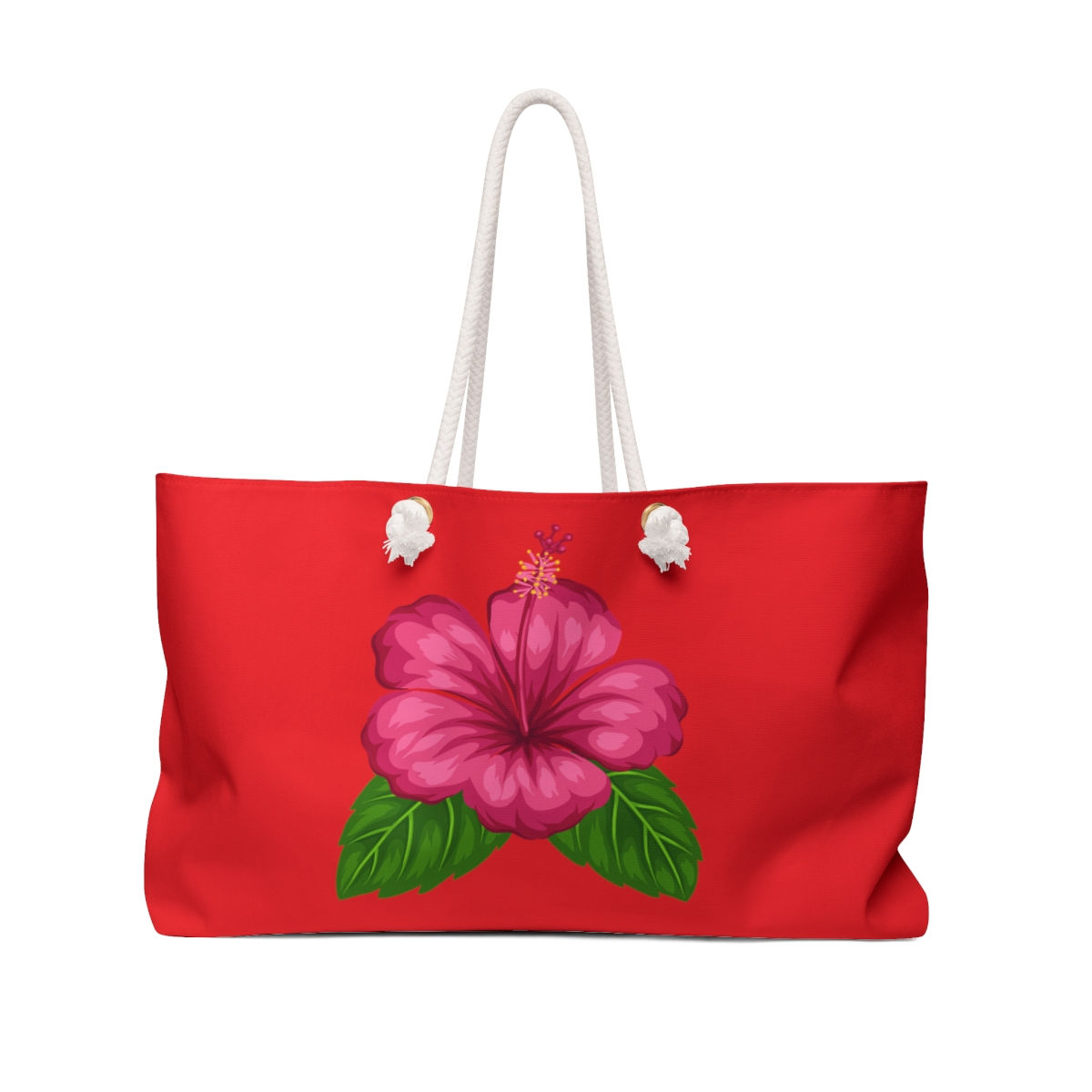 Weekender Bag in Hibiscus in Red
