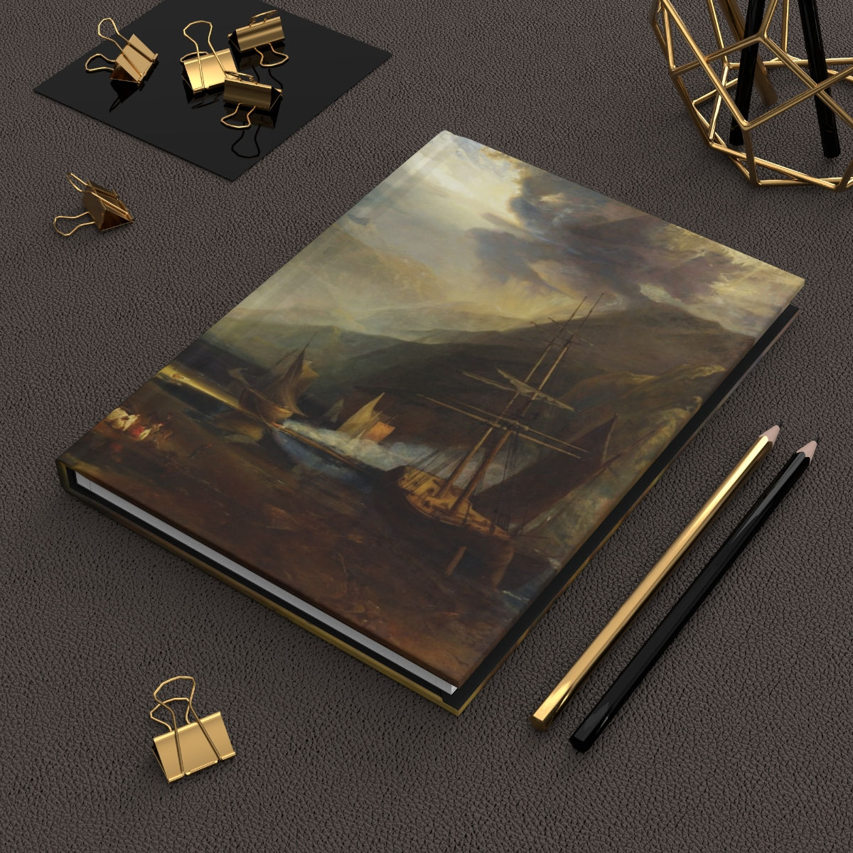 Hardcover Journal Matte Grounded Ships