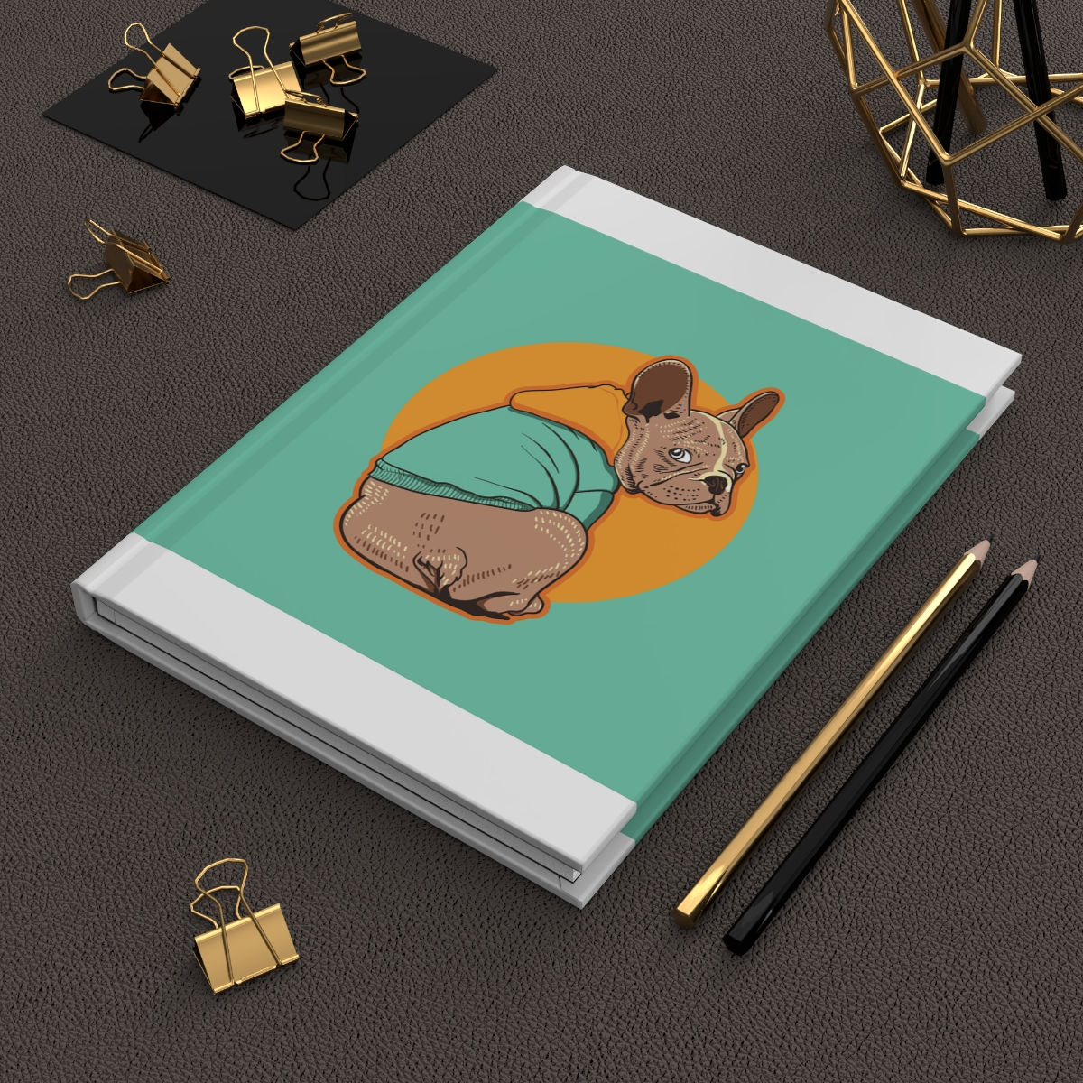 Hardcover Journal Matte French Bulldog 2
