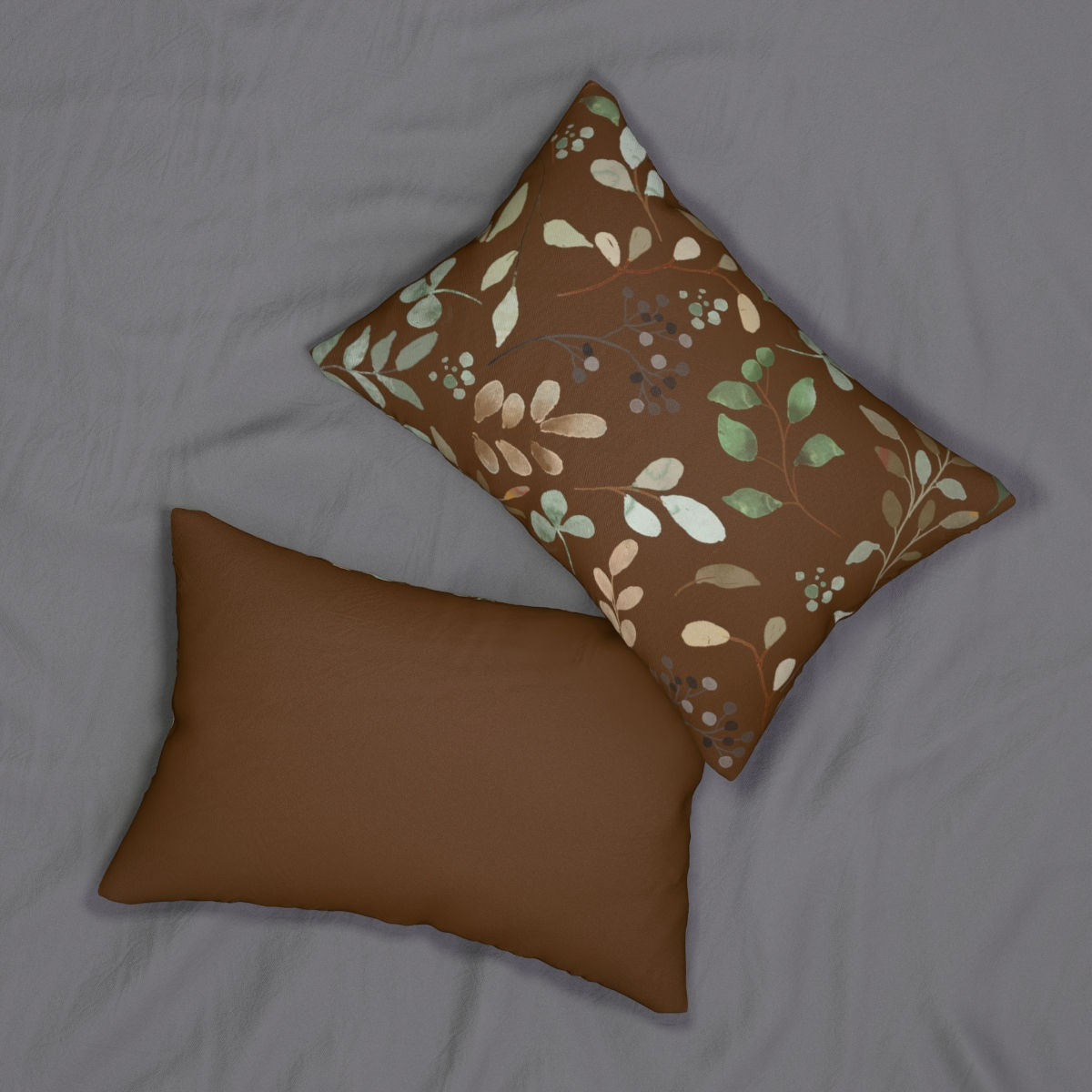Lumbar Pillow leaves-7910755_1920 in Brown