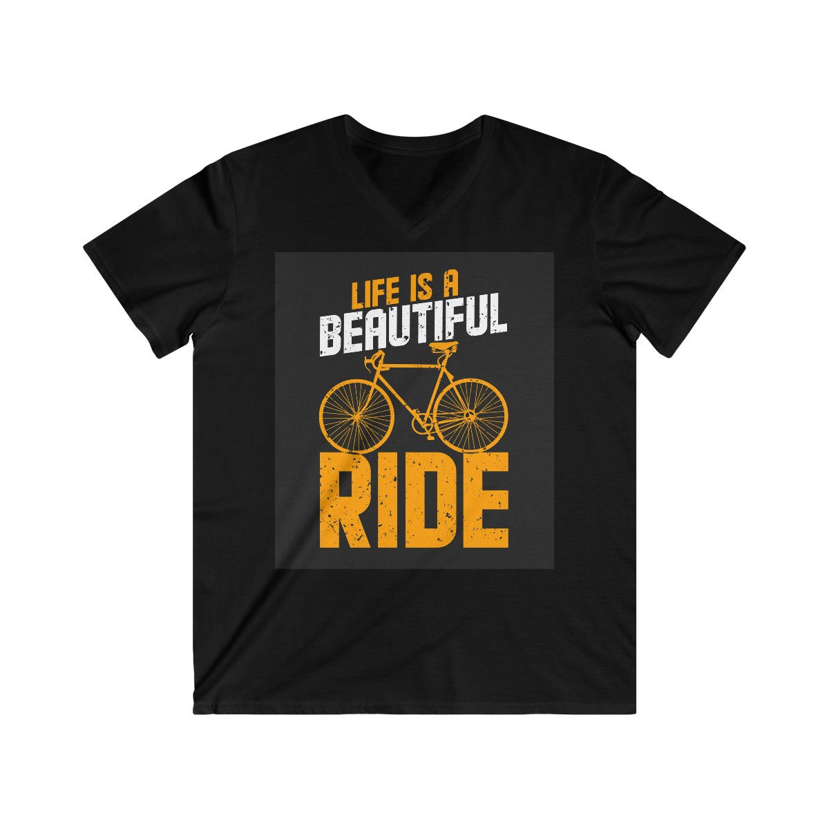 Men's Fitted V-Neck Short Sleeve Tee Ride