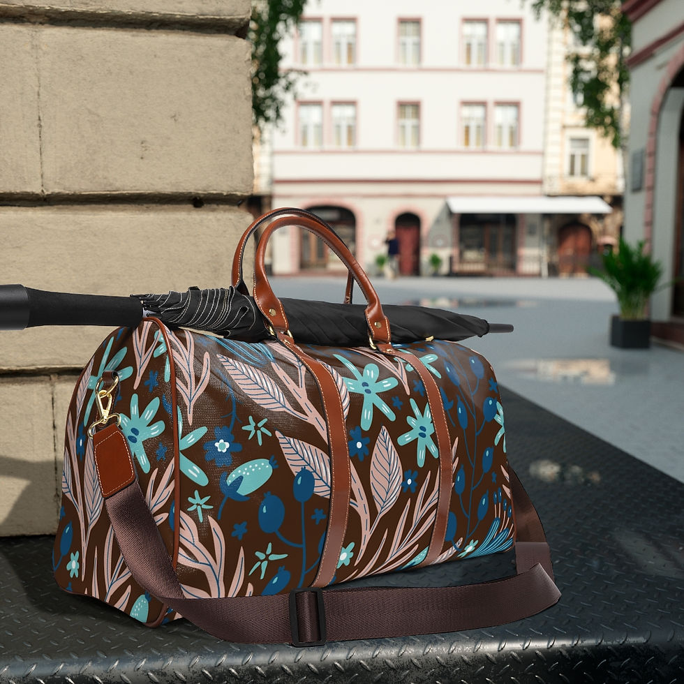 Thumbnail: Waterproof Flowers & Leaves Bag 