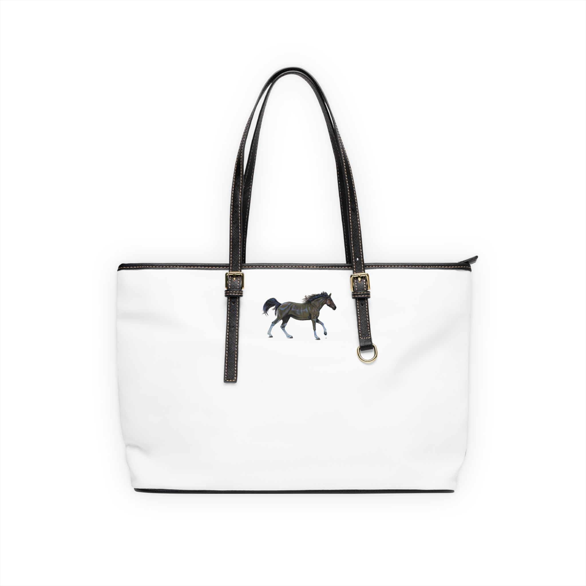 Leather Shoulder Bag Horse Drawing 2328891