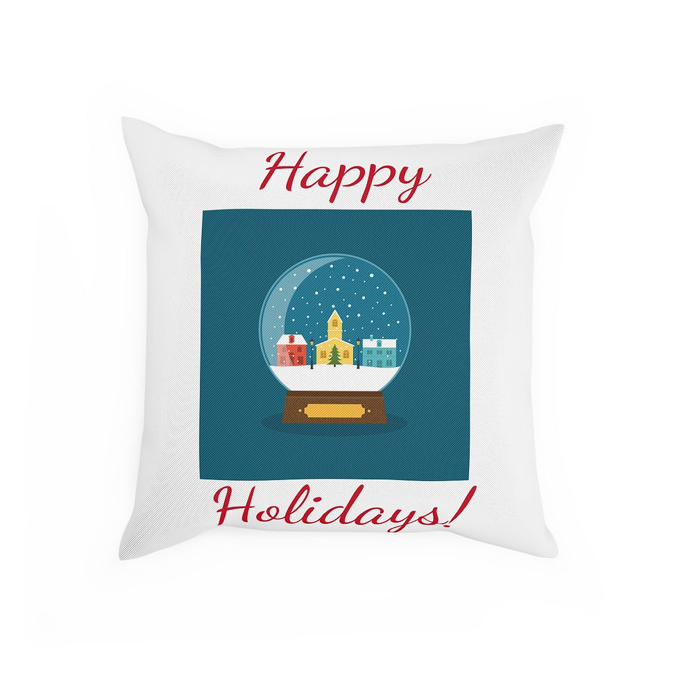 Thumbnail: Happy Holiday Globe Cushion 