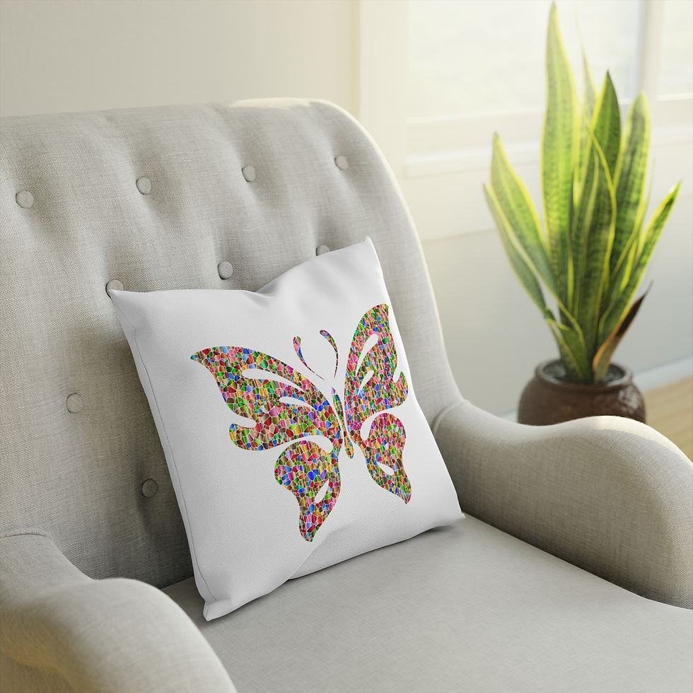 Thumbnail: Mosaic Butterfly Cushion 