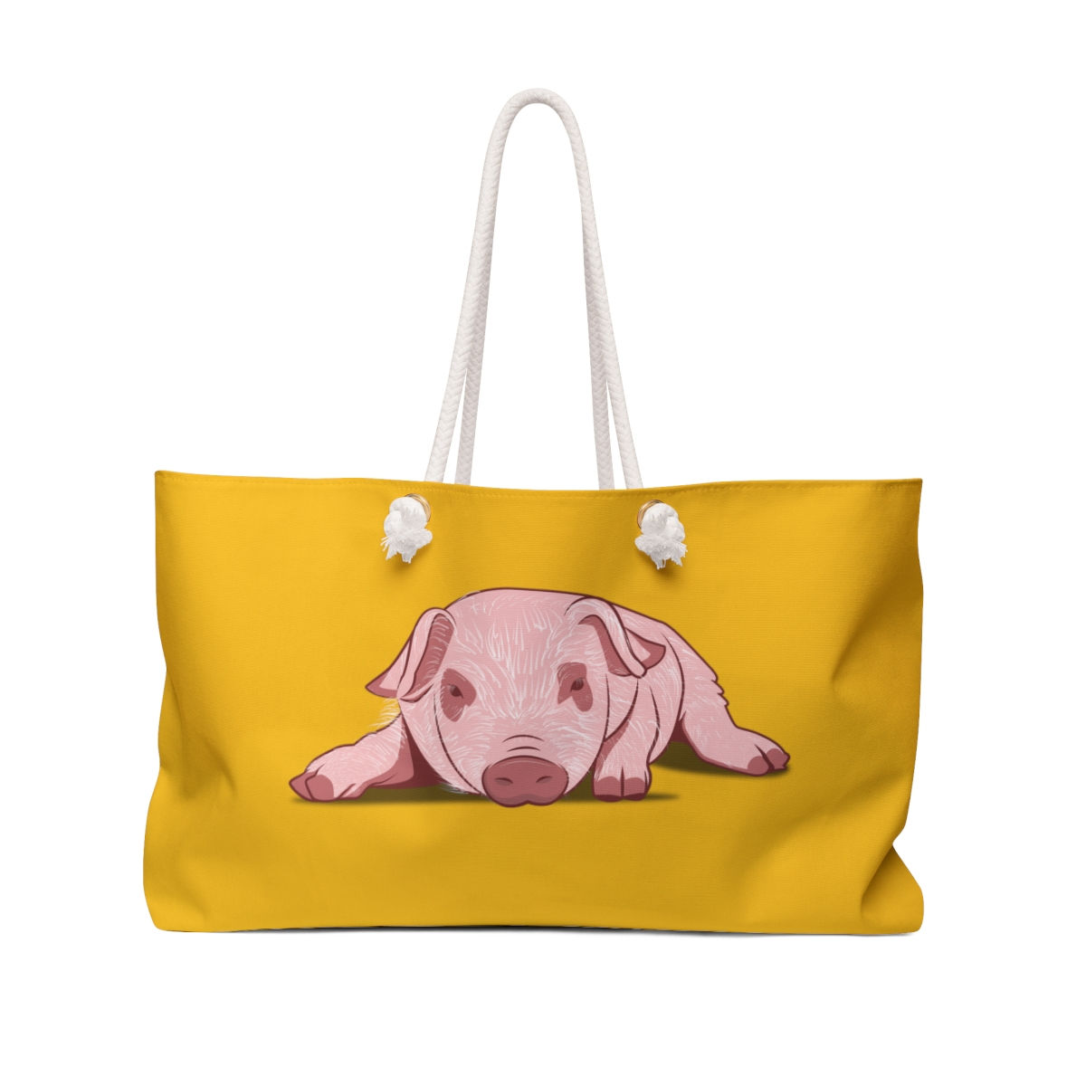 Weekender Bag Piglet in Yellow