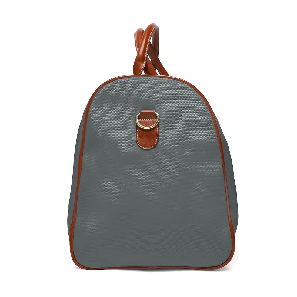 Thumbnail: Waterproof Flower Art Deco Bag in Dark Grey