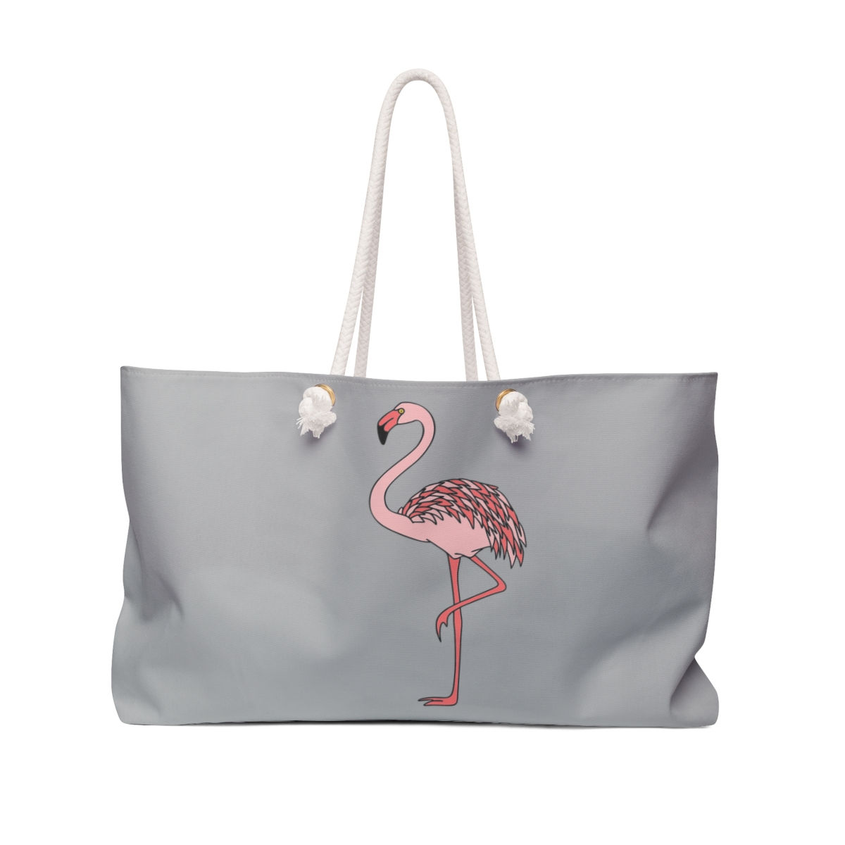 Weekender Bag Flamingo in Gray