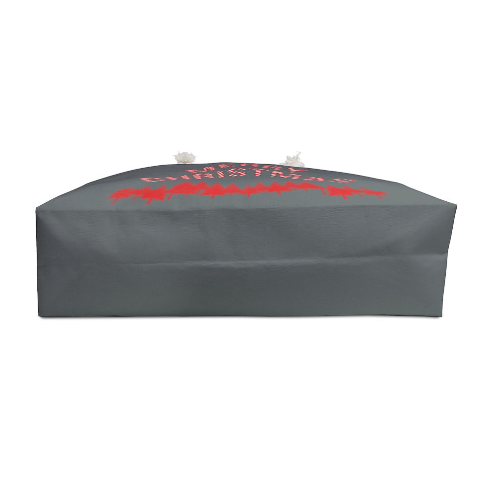 Thumbnail: Weekender Bag in Merry Christmas in Dark Grey