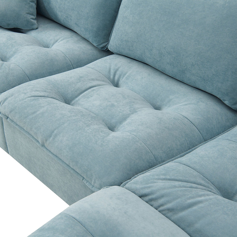 Thumbnail: 100*59" Modern Convertible Sectional Sofa,L-Shaped Reversible Couch Set