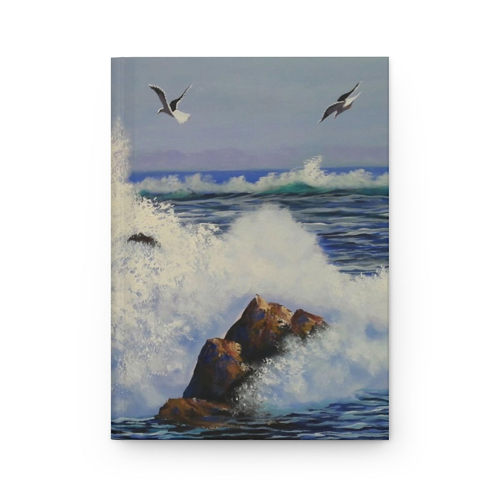 Thumbnail: Hardcover Journal Matte Seagulls over Ocean