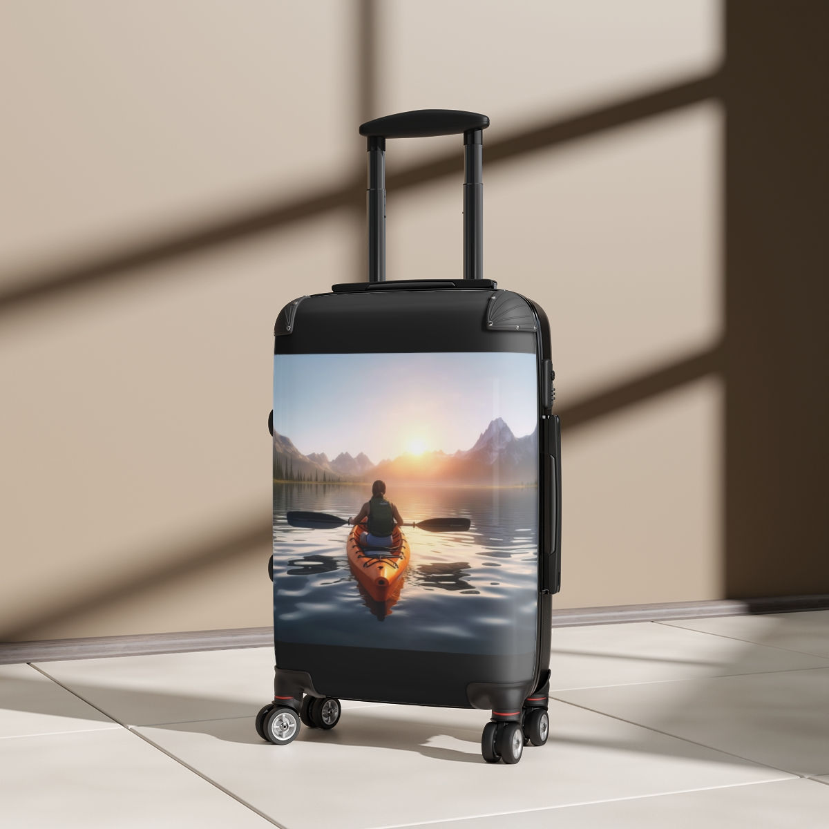 Suitcase Canoe Sunset Luggage
