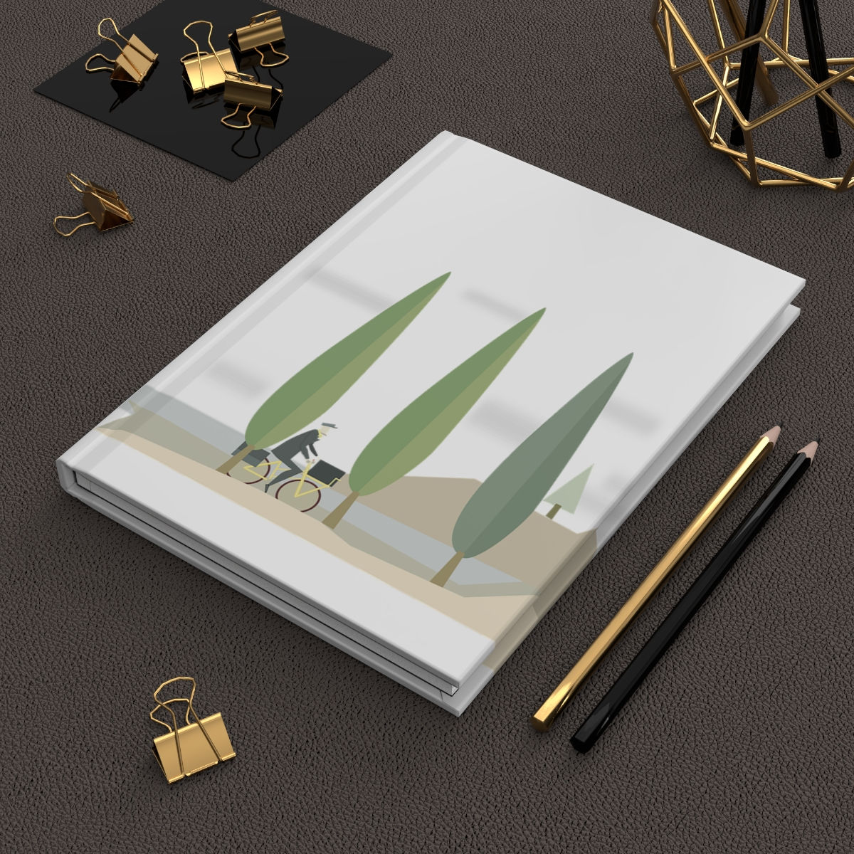 Hardcover Journal Matte Bike Ride Book