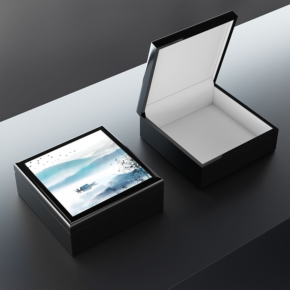 Thumbnail: Chinese Ink art work Jewelry Box 