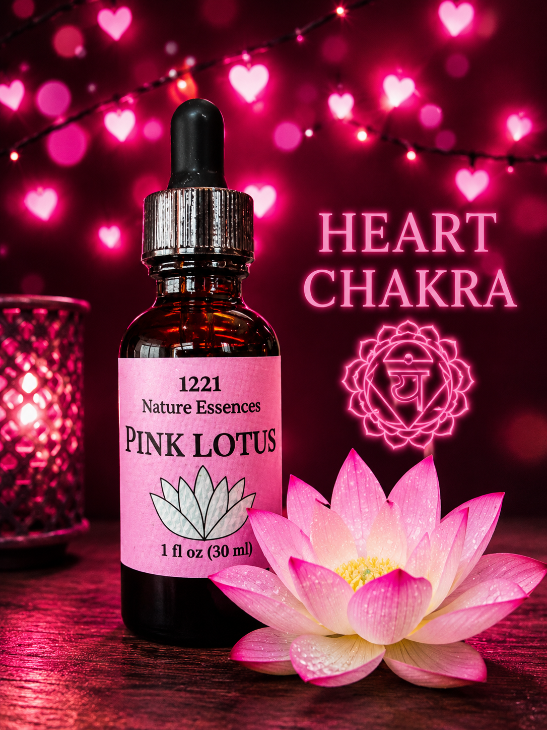 Pink Lotus Flower Drops
