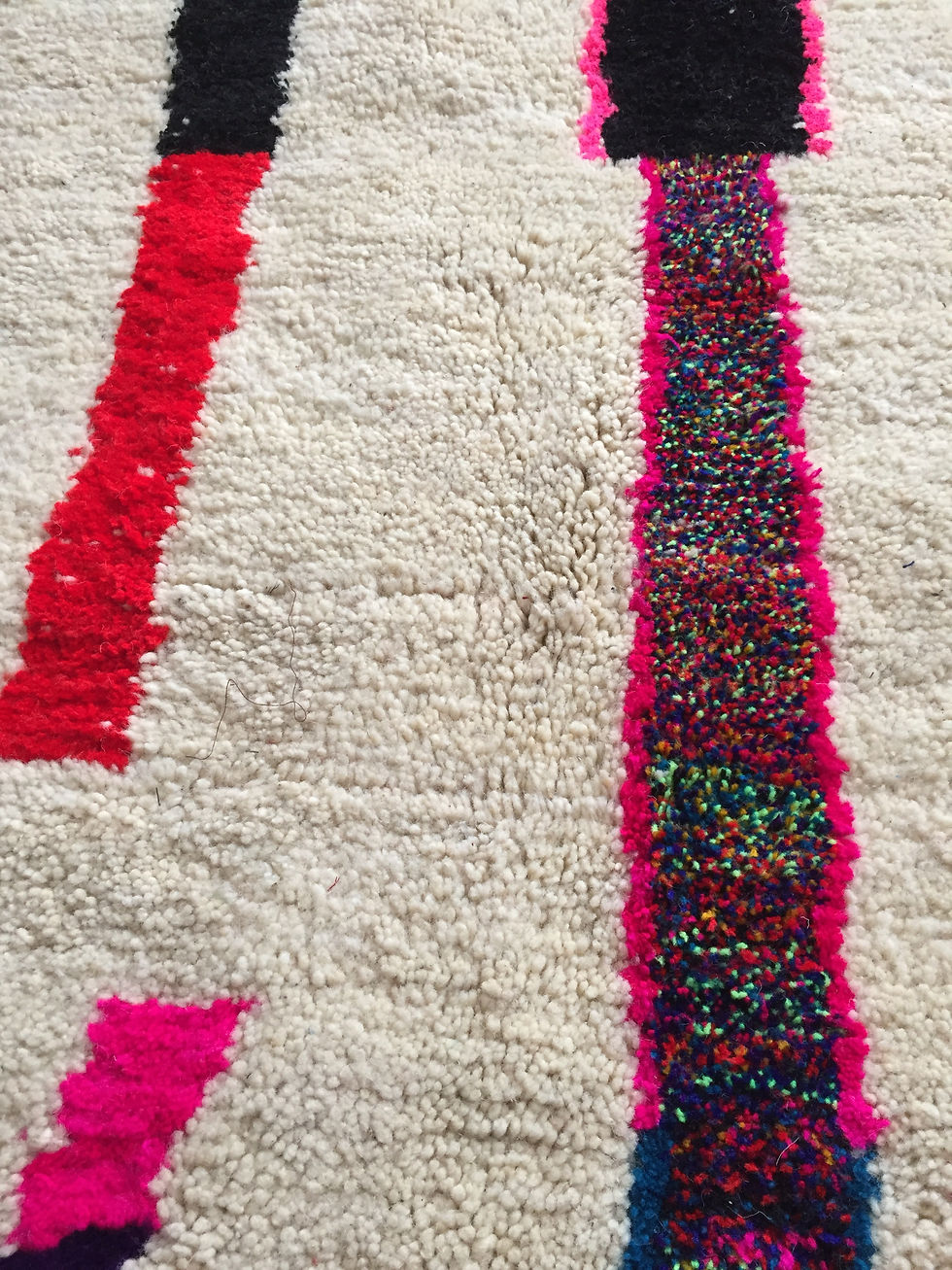 Thumbnail: Colorful Handwoven Azilal Rug, pure Wool (AZC30)