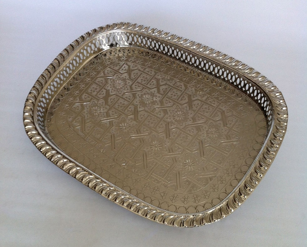 Thumbnail: Elegant hand hammered Serving Tray