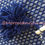 Thumbnail: Pom Pom Blanket, Spike design, Blue (SD104)