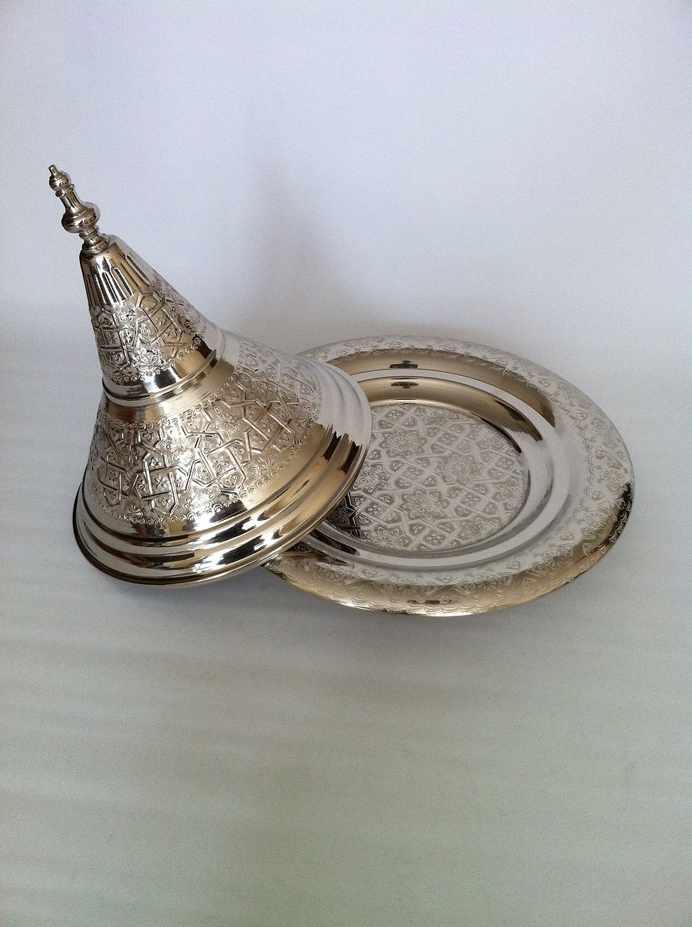 Thumbnail: Alpaca Silver Serving tray with Cover (AS26)